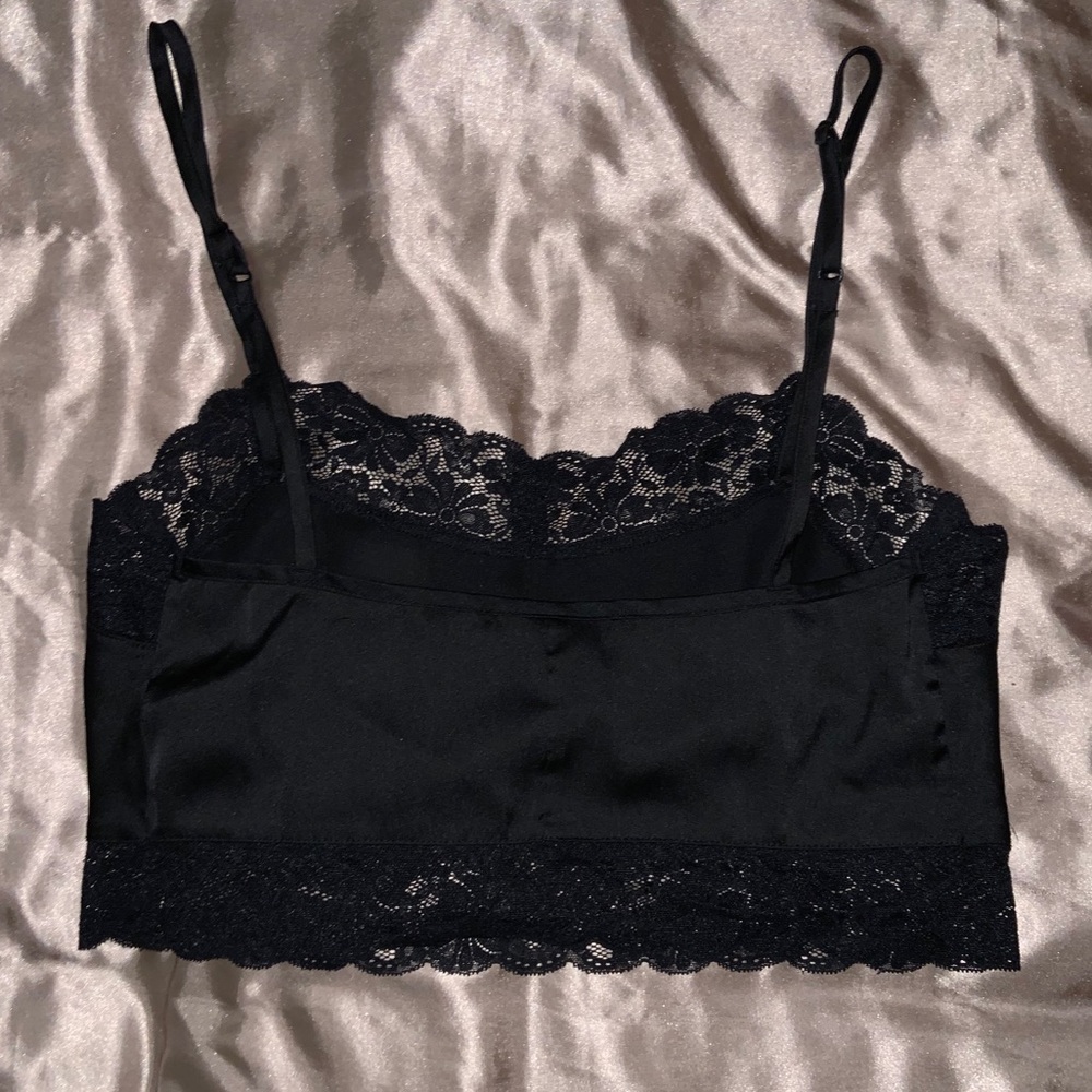Black Satin Brandy Melville seen on Alissa Violet